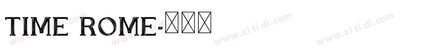 TIME ROME字体转换